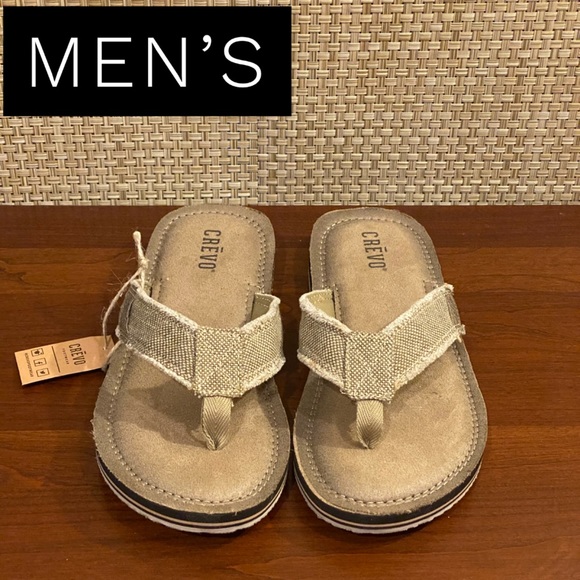 Crevo Other - Crevo Lakin Memory Foam Canvas Flip Flop Sandals 9